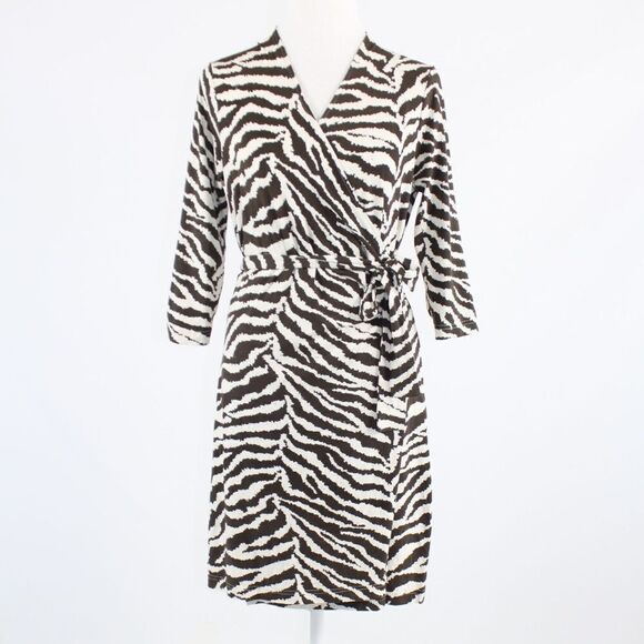 Kenneth Cole brown zebra dress S - Picture 1 of 8